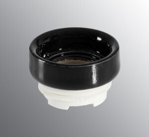Ring for lampholder E27 black glaze