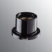 Lamp holder E27 black glaze for pole scews