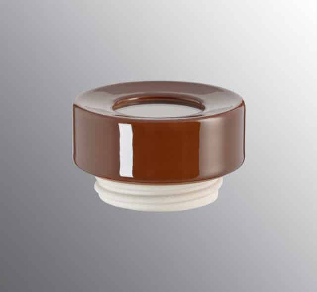 Brown ring porcelain for Light On IP44 230V & sauna 6057