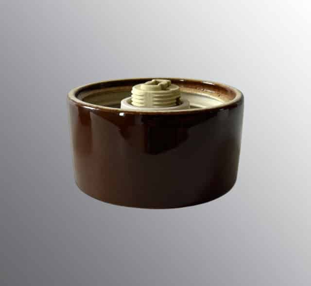 Base thread 84,5 mm brown IP44 straight G9 25W