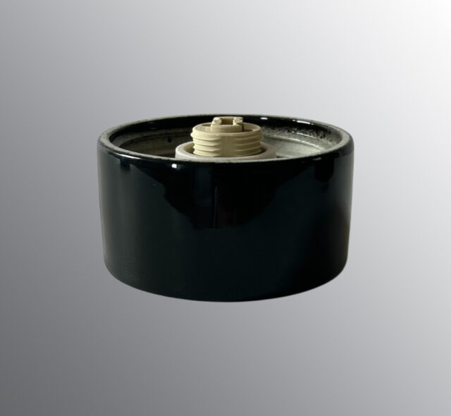 Base thread 84,5 mm black IP44 straight G9 25W