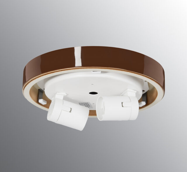 Sockel bajonett 184 mm brun IP44 rak E27 2x25W