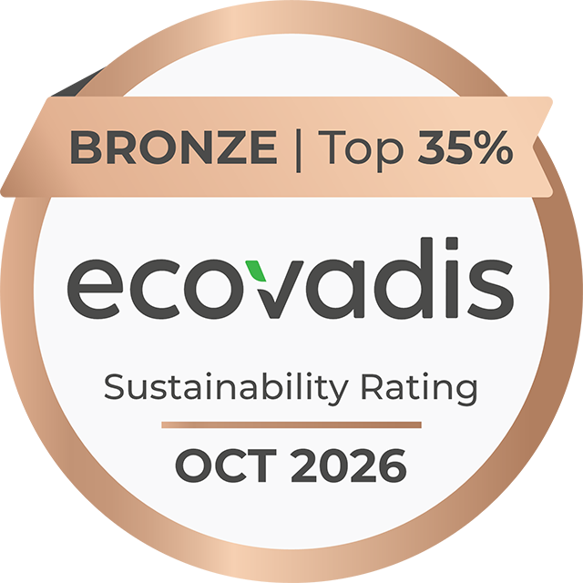 Ecovadis Bronze badge - sustainabiltiy rating